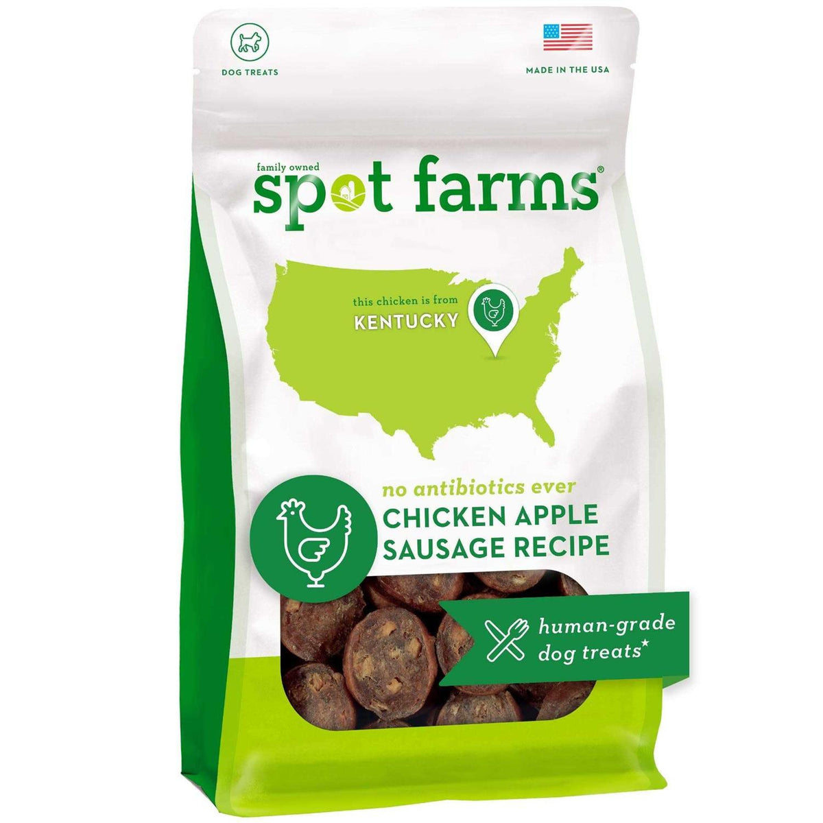 Chicken Apple Sausage Dog Treats T728