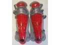 Red/Gray Adult Catchers Leg Guards Q450