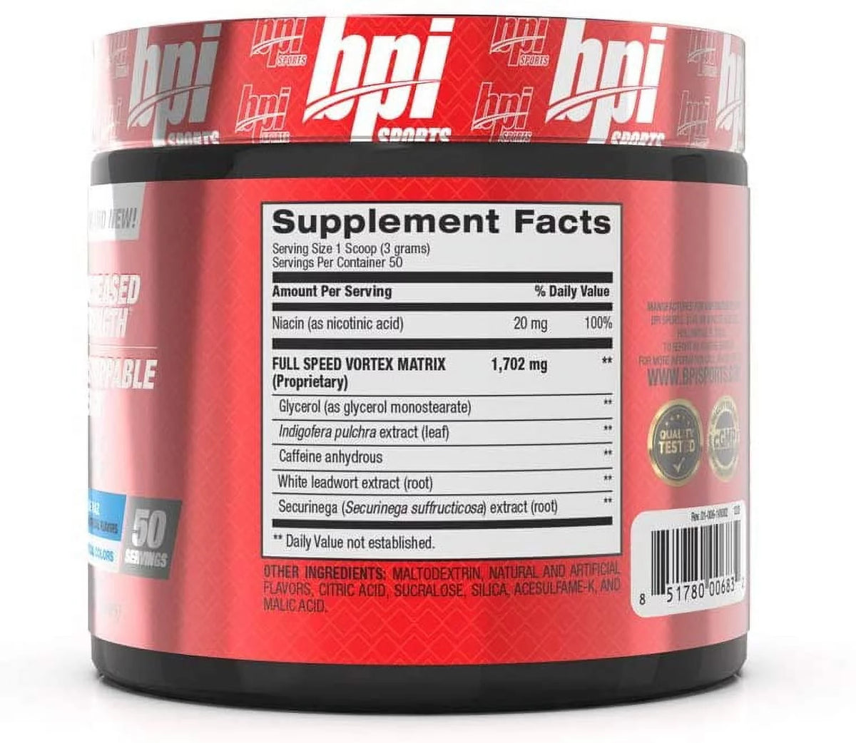 50 Servings Pre-Workout Powder W61218