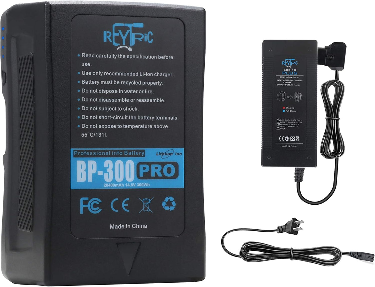 300Wh V Mount Battery with 5A Output D-Tap Charger and D-Tap Cable W616249