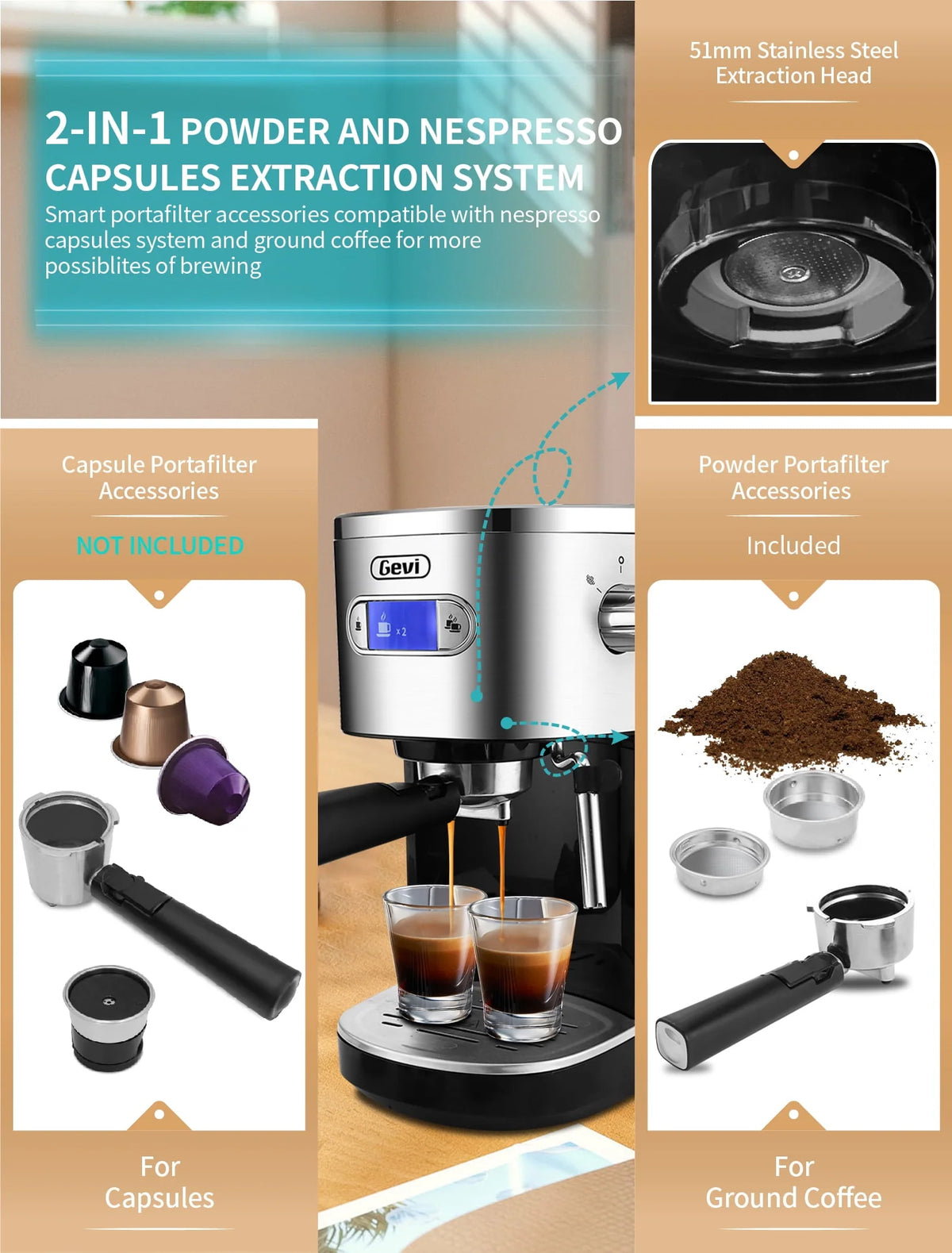 20 Bar Automatic Espresso Machine with Milk Frother R73780
