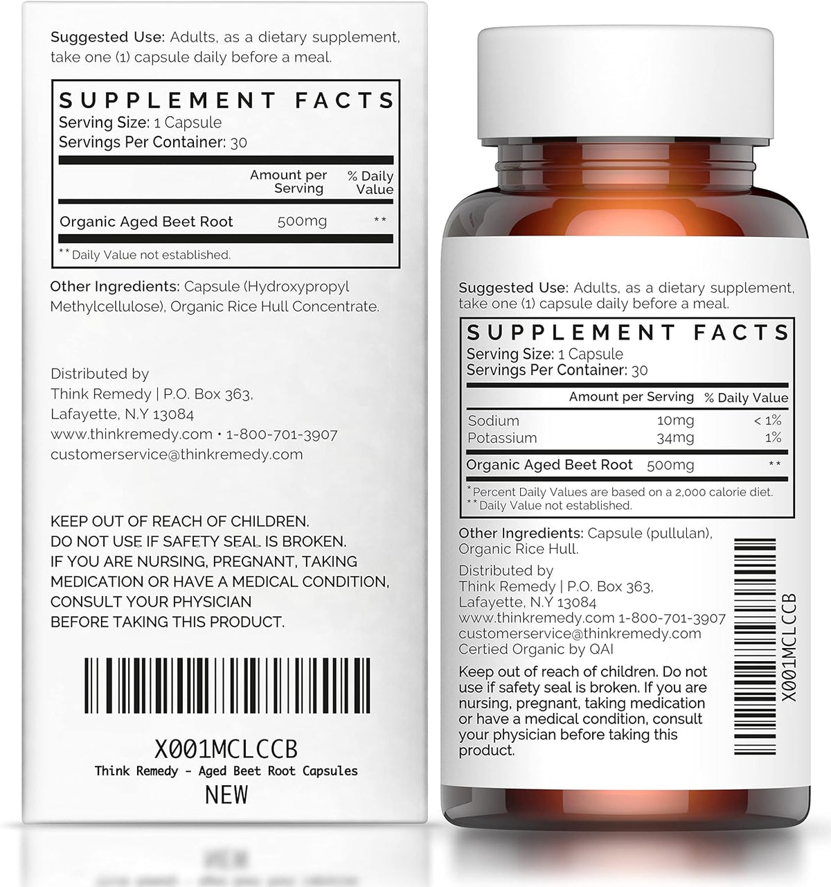 Organic Beet Root Capsules - 30 Capsules J616157