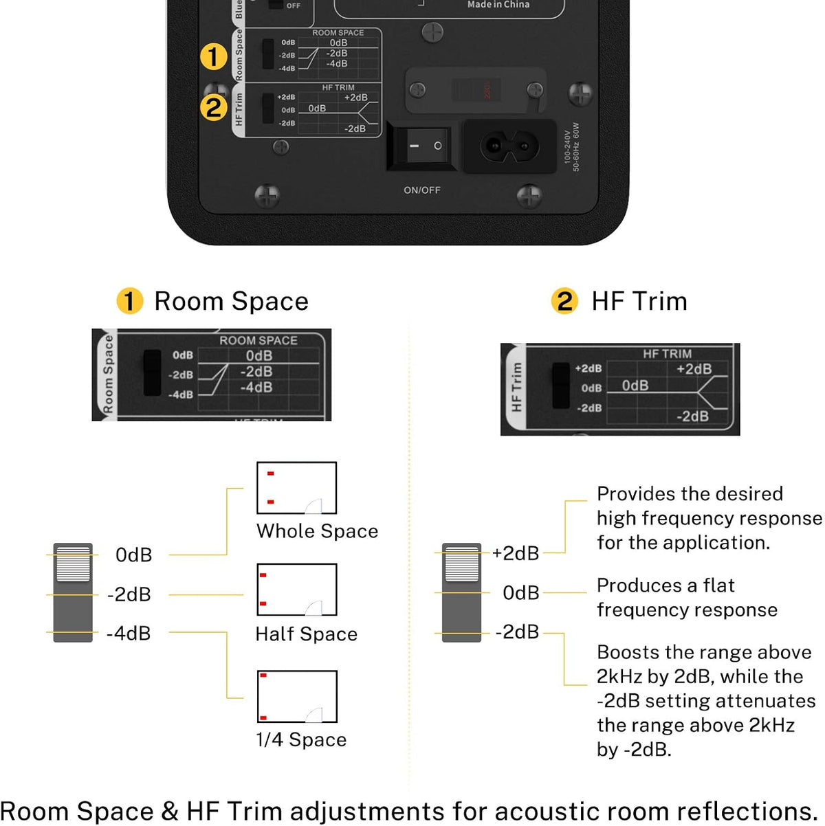 4 Near Field Studio Monitors with Bluetooth, 2-Pack Q155515