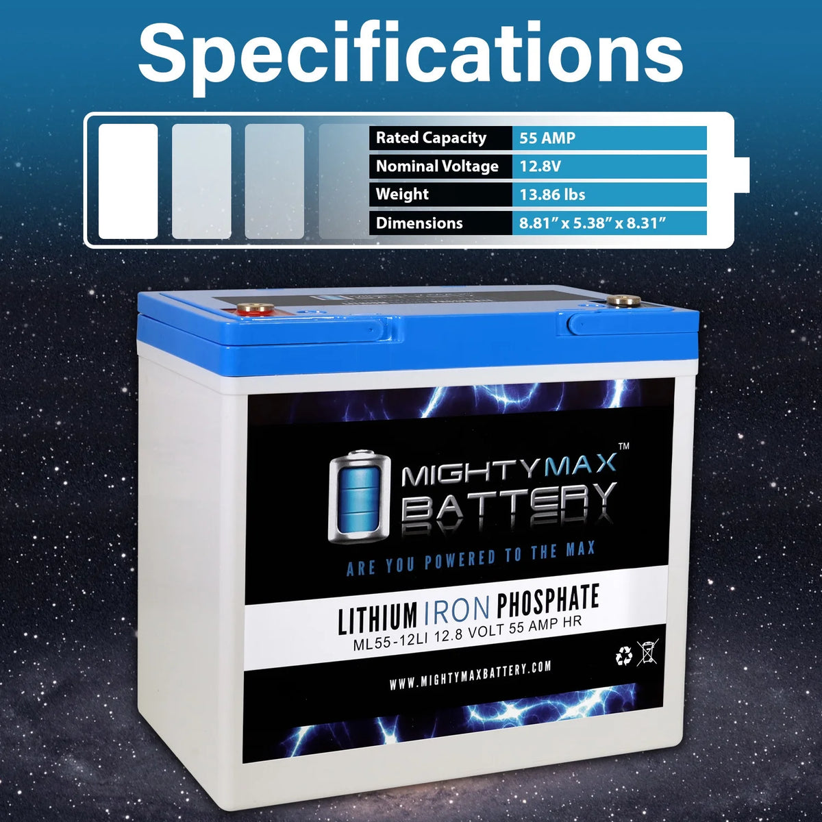 12V 55AH Lithium Battery T67696