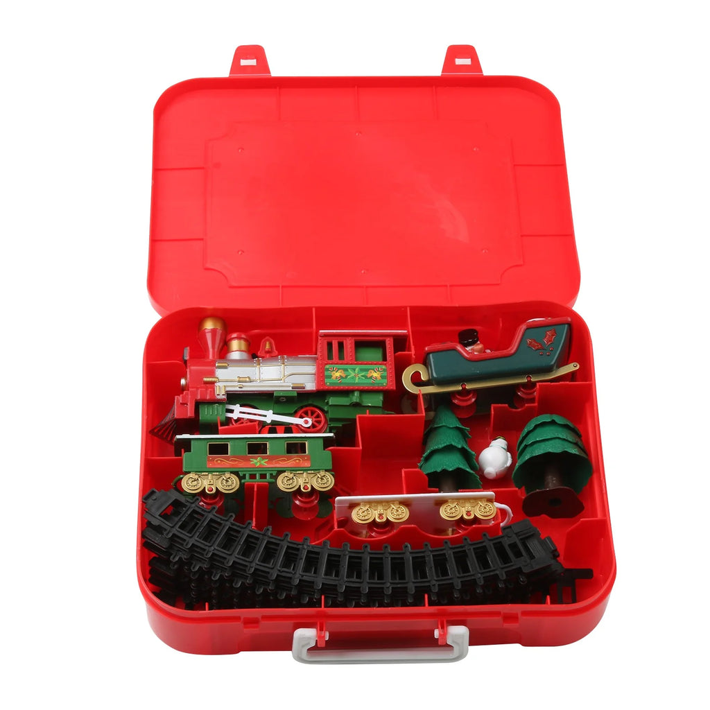 Battery Operated Toy Train Set with Railway Tracks W28112
