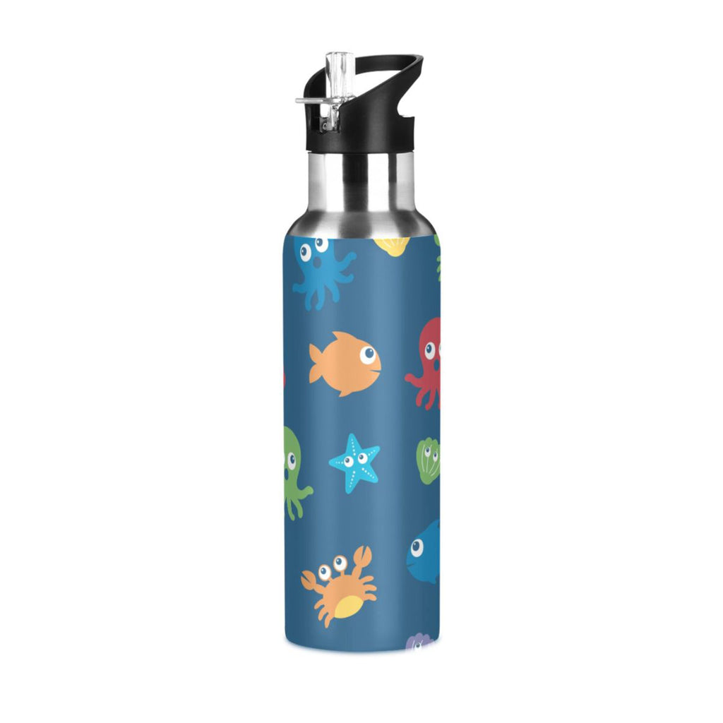 Stainless Steel Insulated Water Bottle with Straw Lid R83574