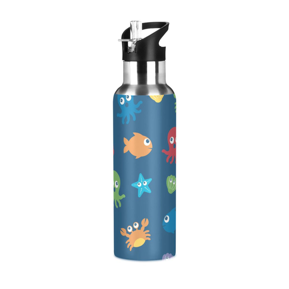 Stainless Steel Insulated Water Bottle with Straw Lid R83574
