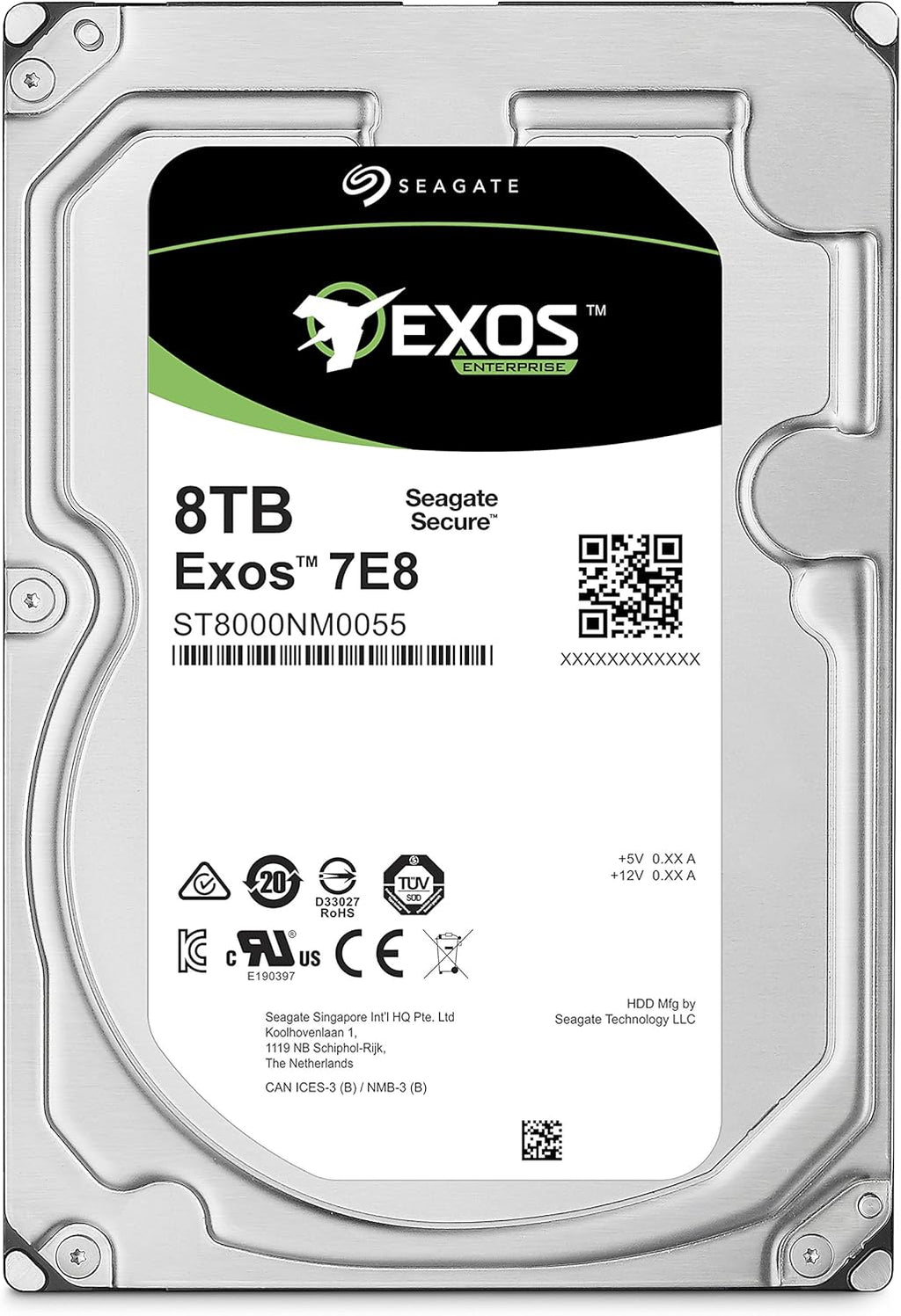 8TB 3.5 HDD 7200RPM SATA Internal Bare Drive T202