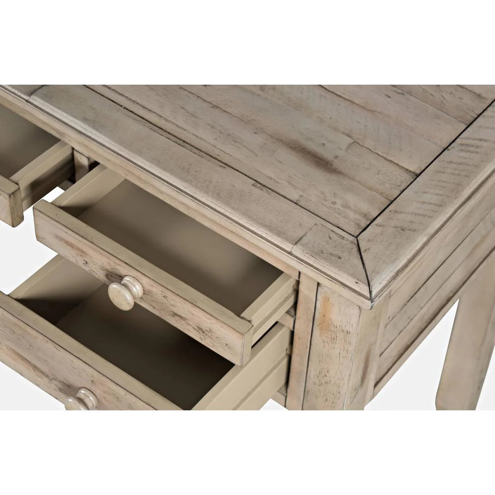 Distressed Acacia USB Charging Desk E1952