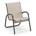 Silver Stackable Sling Dining Chair Q800759