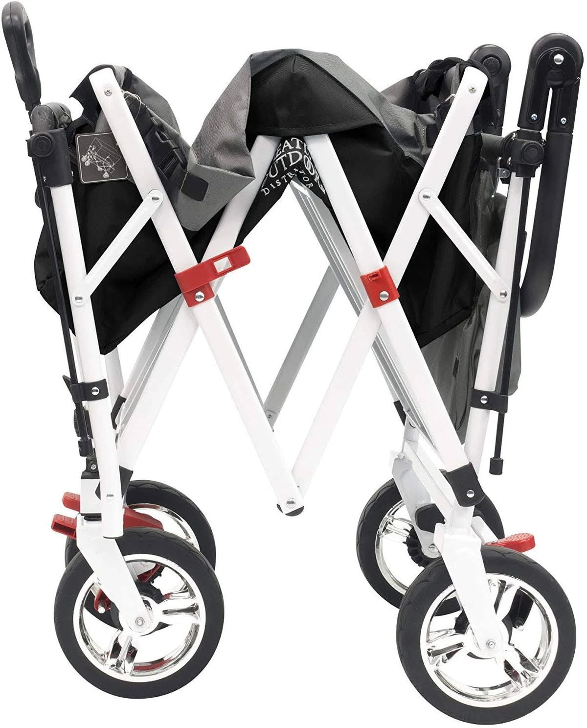 Black/Gray Folding Wagon with Canopy G165