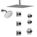 Brushed Nickel Thermostatic Shower Faucet Set N104
