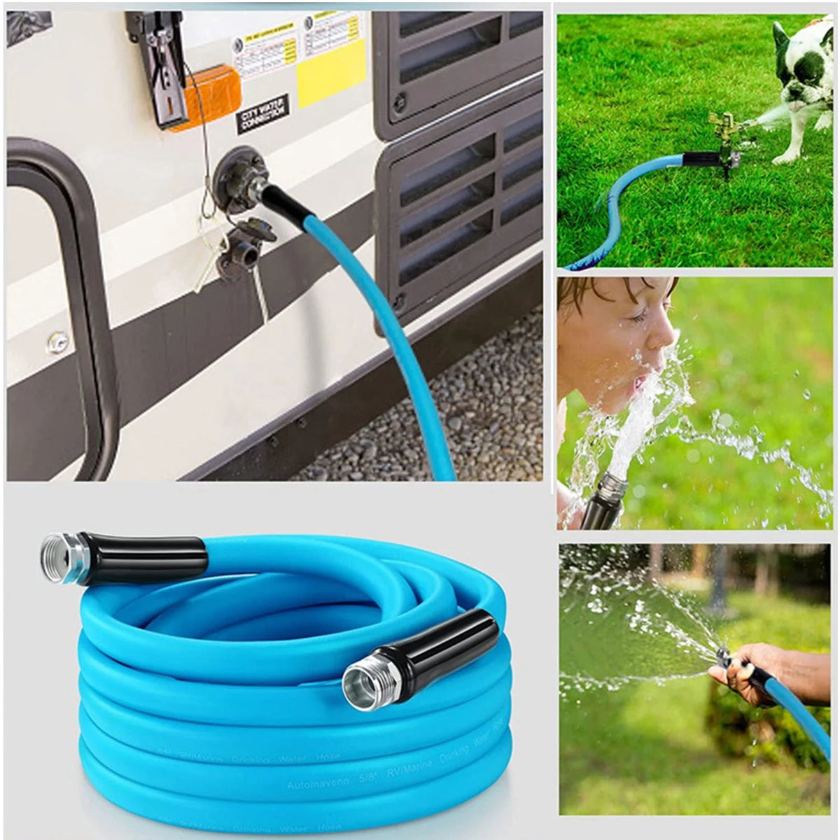 25 ft RV Drinking Water Hose (Blue) O8006