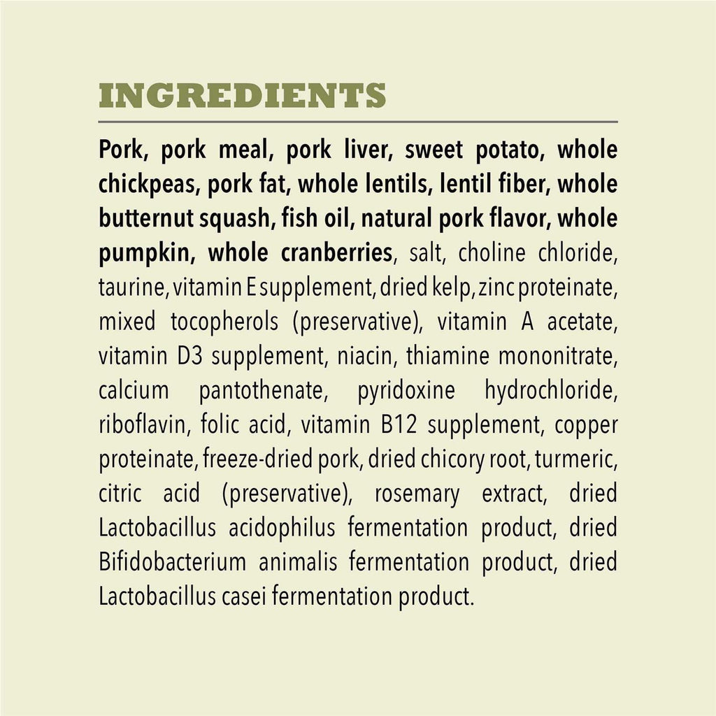 Grain-Free Pork & Squash Dry Dog Food V6354