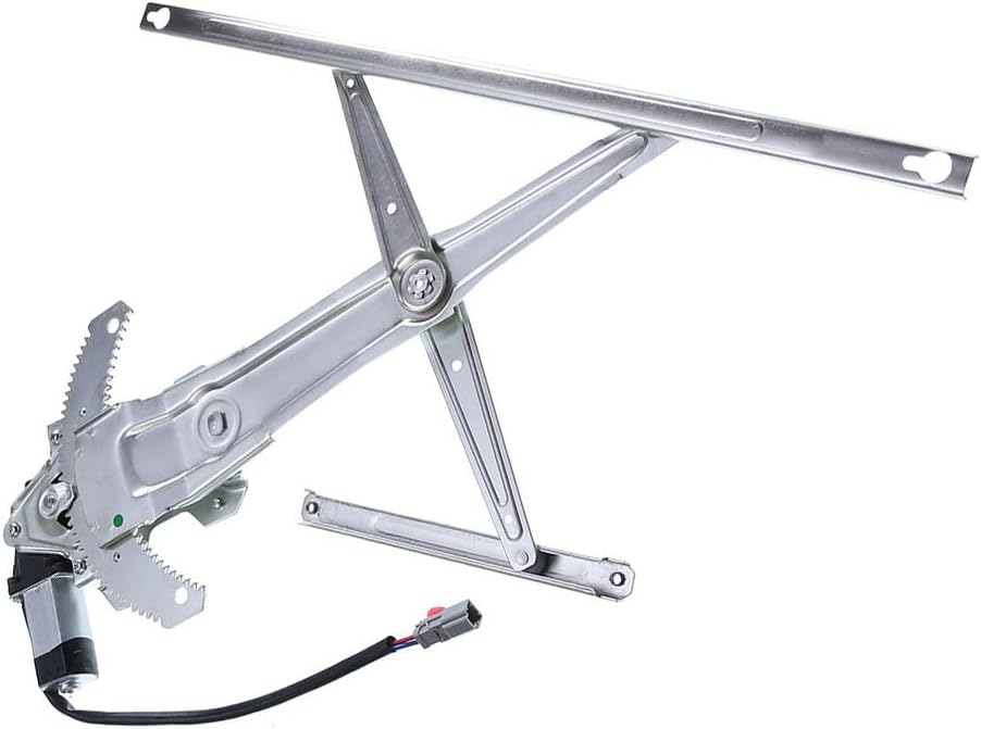 Front Left Driver Side Power Window Regulator with Motor for 1997-2001 Honda CR-V (4 Pins Plug) Pack of 2 J3880