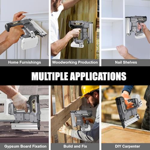Cordless 18GA Brad Nailer, 18 Gauge Nail Gun, Brushless, 2 Mode, 5/8 to 1-1/4 Inch, Tool Only N48578