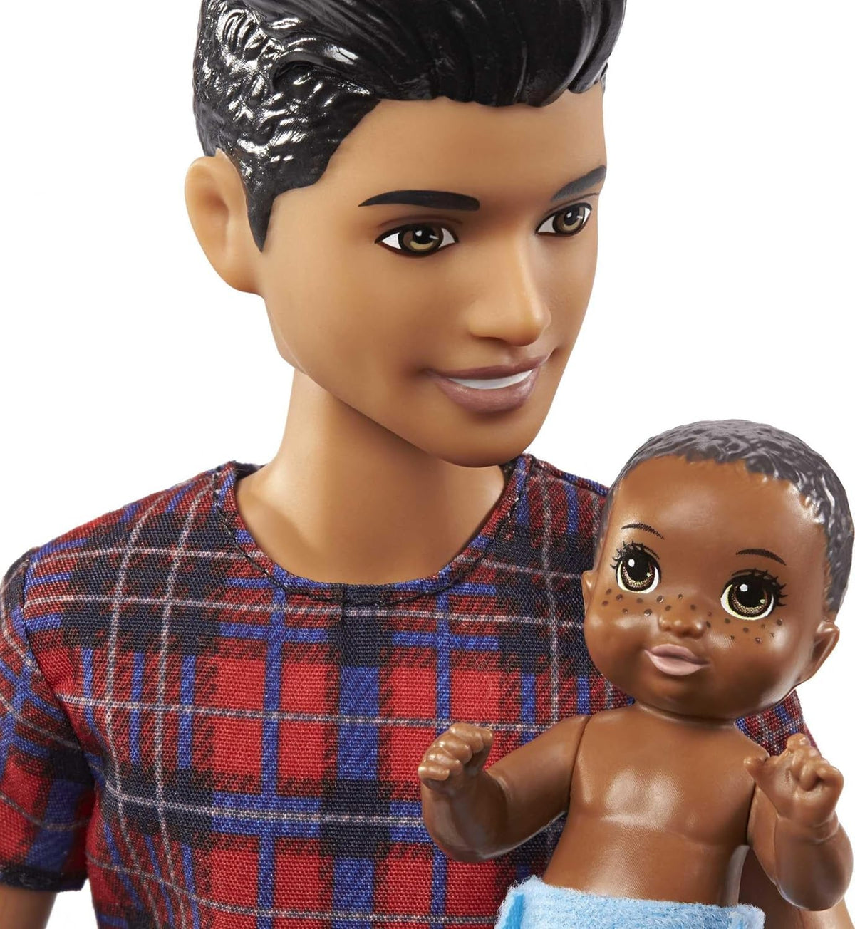 9-in Brunette Boy Doll, Baby Doll & 4 Storytelling Pieces Doll Set Y751