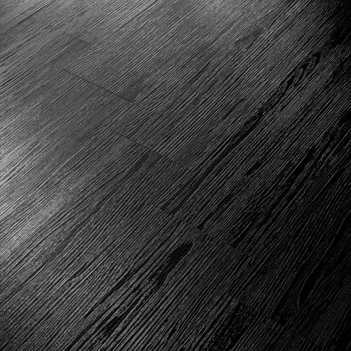 17-Pack 6"x36" Black Wood Luxury Vinyl Plank Flooring Peel and Stick Tiles N439