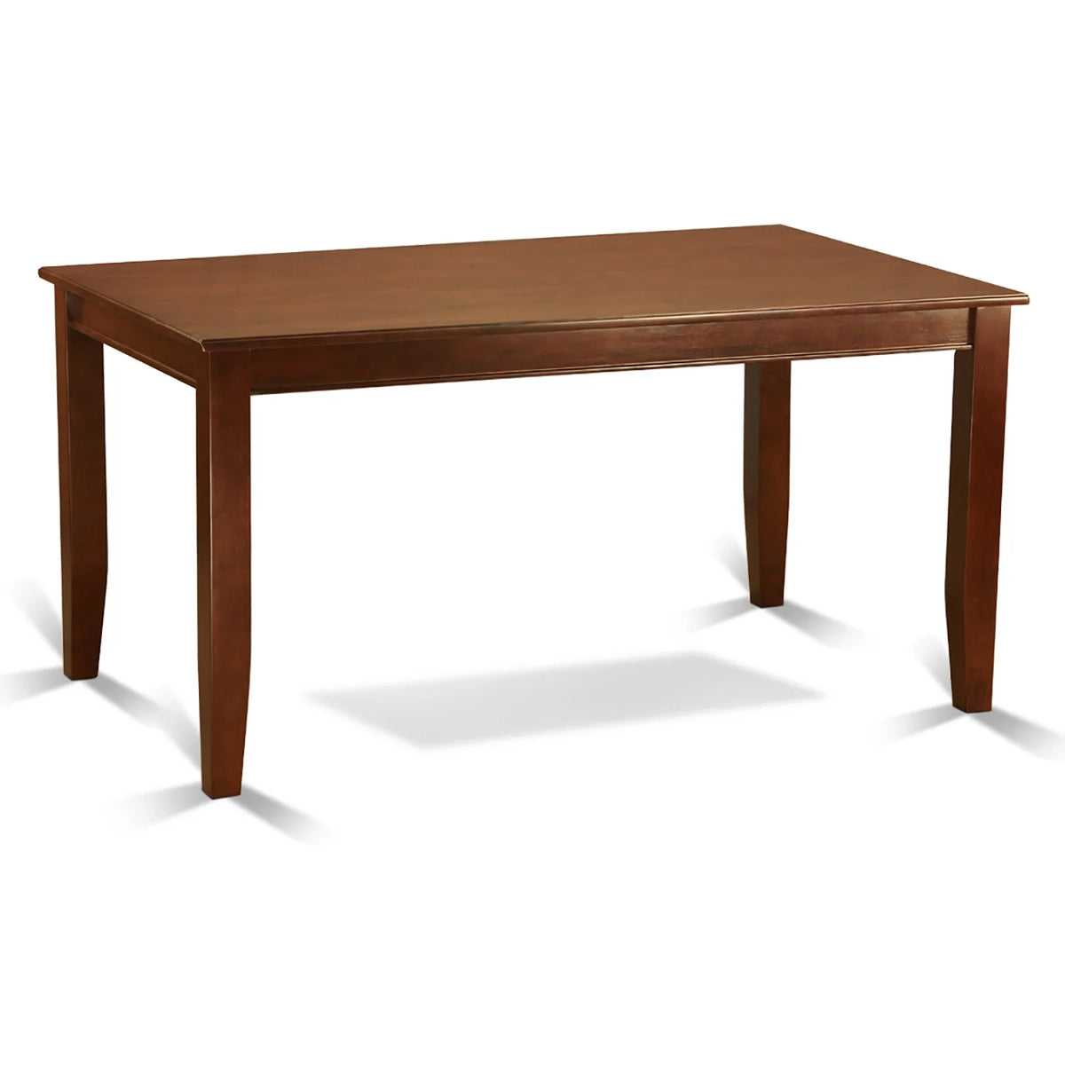 6 Pc Dining Set with Table Chairs and Bench Mahogany Finish E883679
