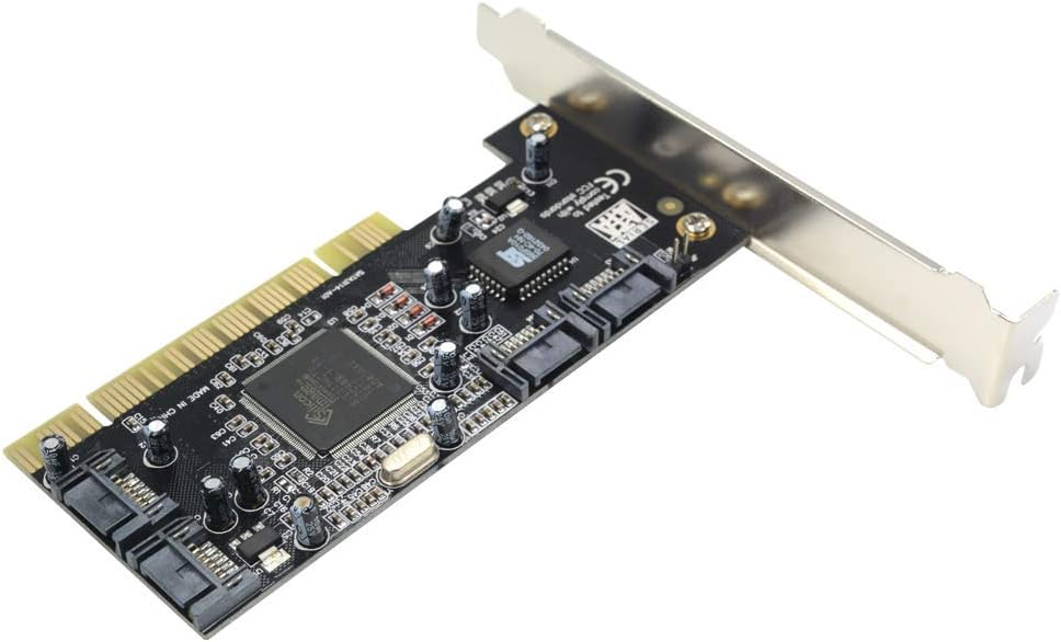 4 Ports PCI SATA Raid Controller Internal Expansion Card with 2 Sata Cables U440