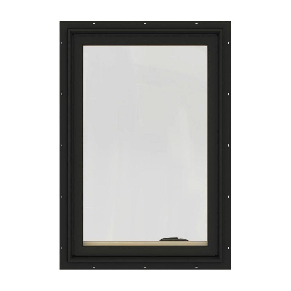 Bronze Painted Clad Wood Left-Handed Casement Window with Mesh Screen G34278