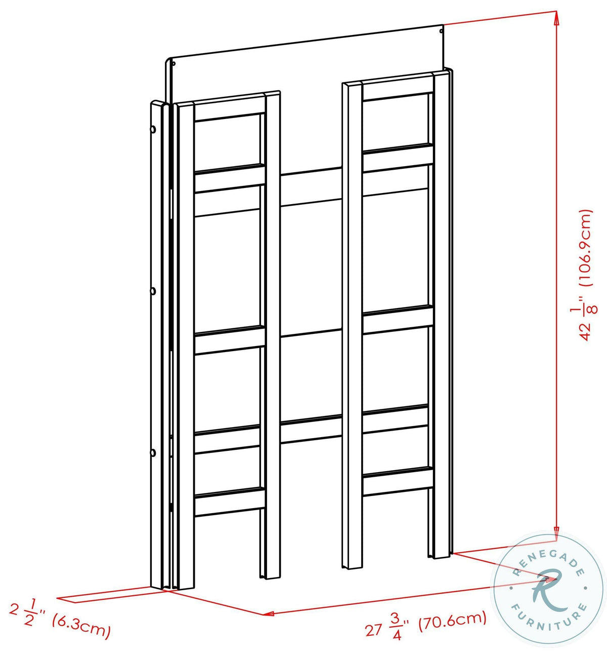 3-Pc Folding Bookcase with Fabric Basket M359