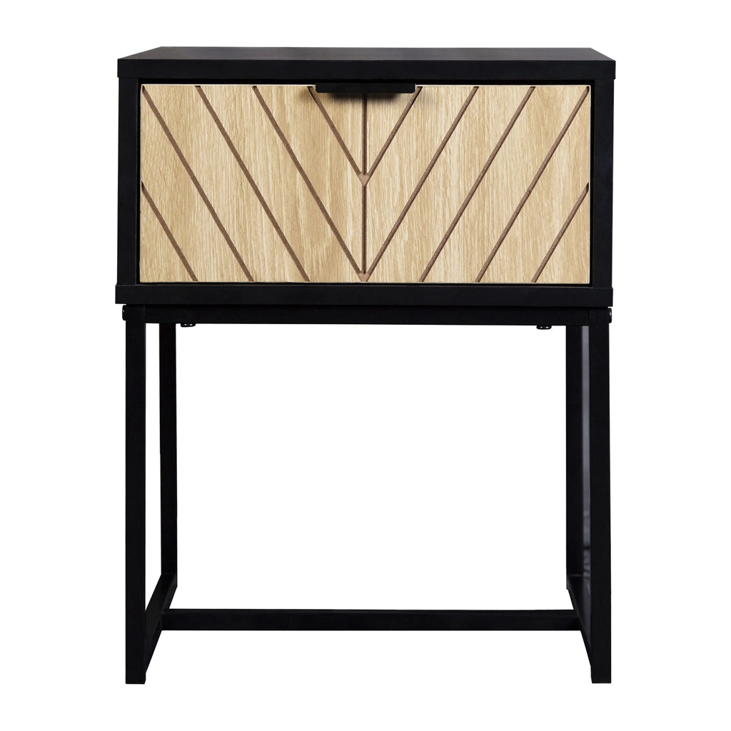 Coastal Modern Console Table with Wood Drawer U576