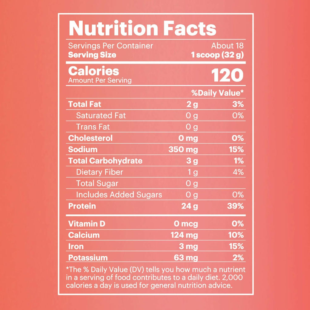 Vanilla Plant Based Pea Protein Powder, 18 Servings, Pack of 2 A48303
