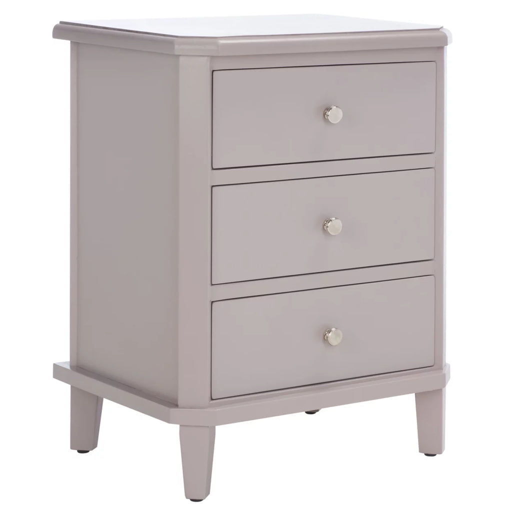 Grey End Table With Storage Drawers B336457