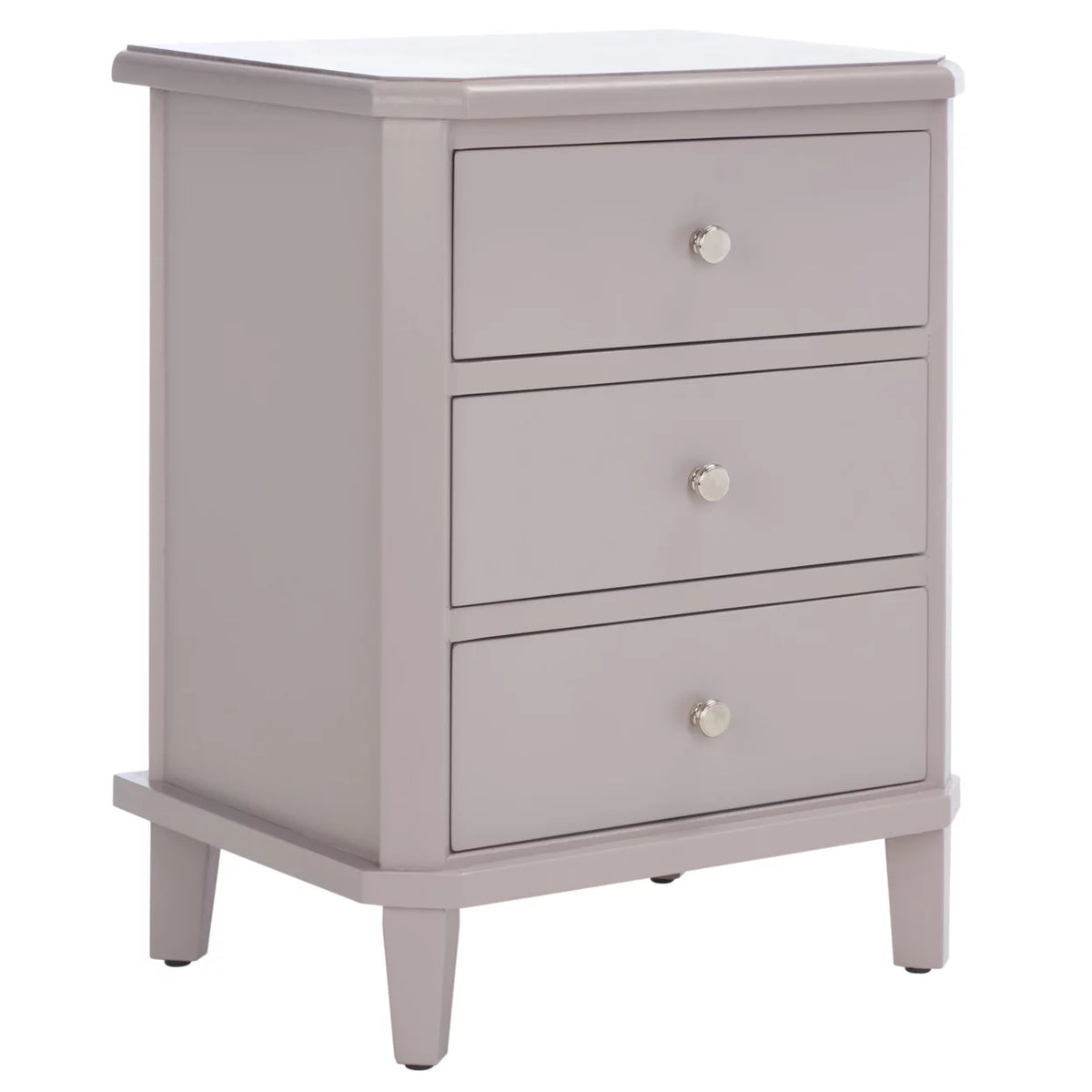 Grey End Table With Storage Drawers B336457
