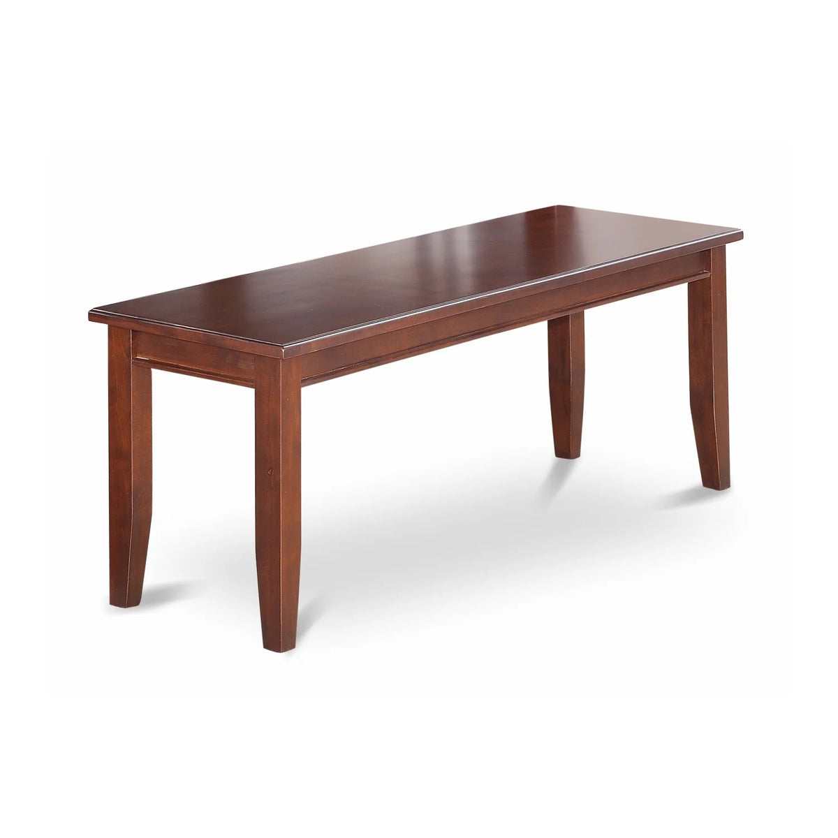 6 Pc Dining Set with Table Chairs and Bench Mahogany Finish E883679