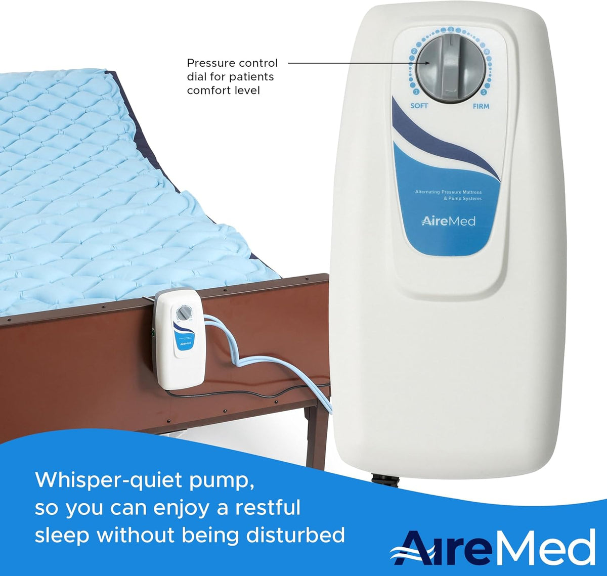 Alternating Air Pressure Mattress Pad with Quiet Electric Pump System B408663