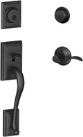 Matte Black Double Cylinder Handleset T889