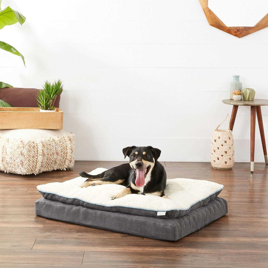 Plush Orthopedic Pillowtop Dog Bed with Removable Cover D615