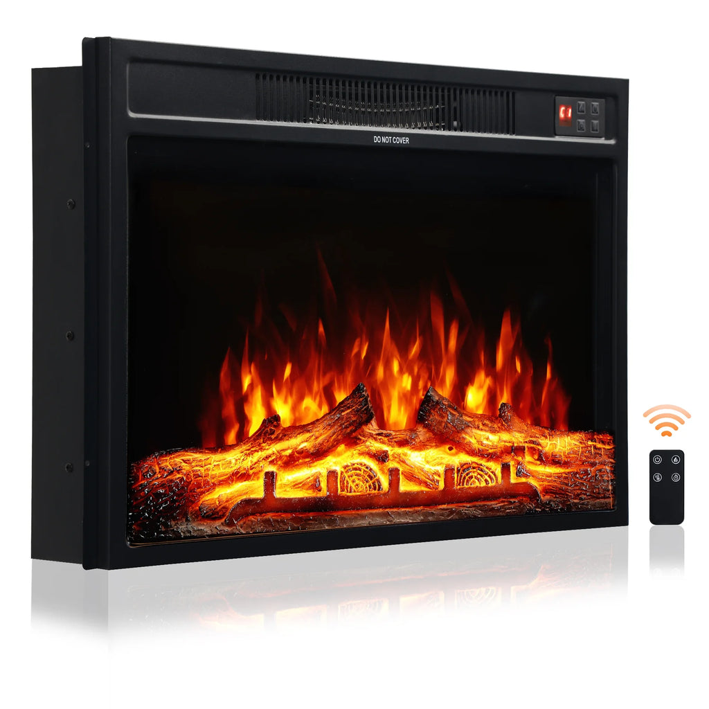 Electric Fireplace Heater with Thermostat, Remote Control K8326