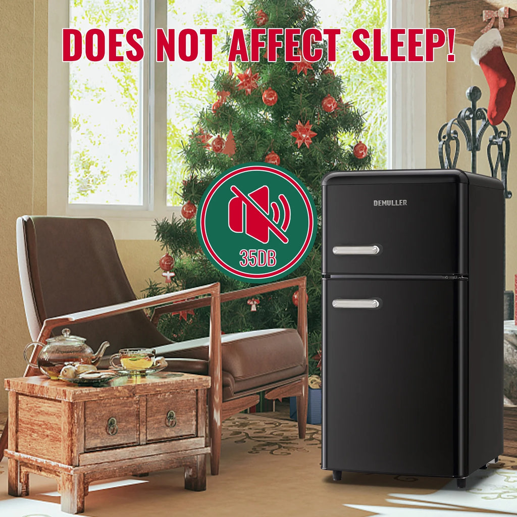 3.5 Cu.ft Dual Door Small Refrigerator with Freezer W55631