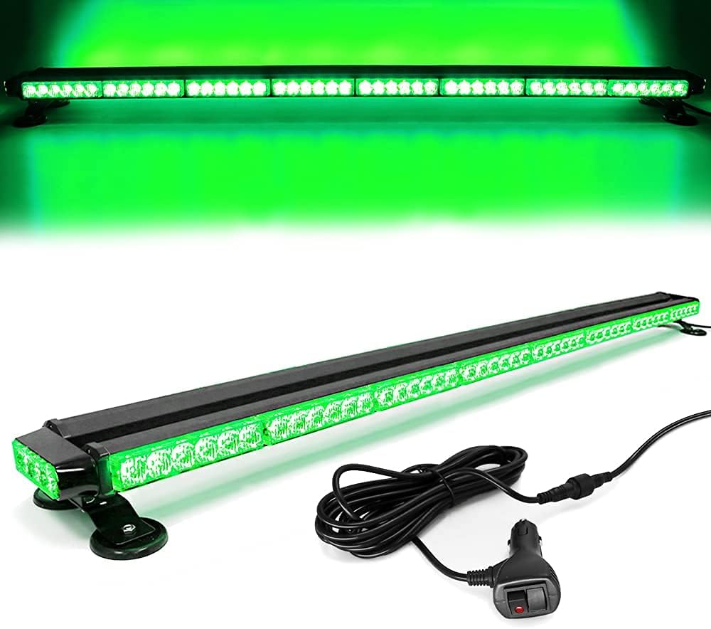 Blue 38" 78 LED Strobe Light Bar with Magnetic Base Z130