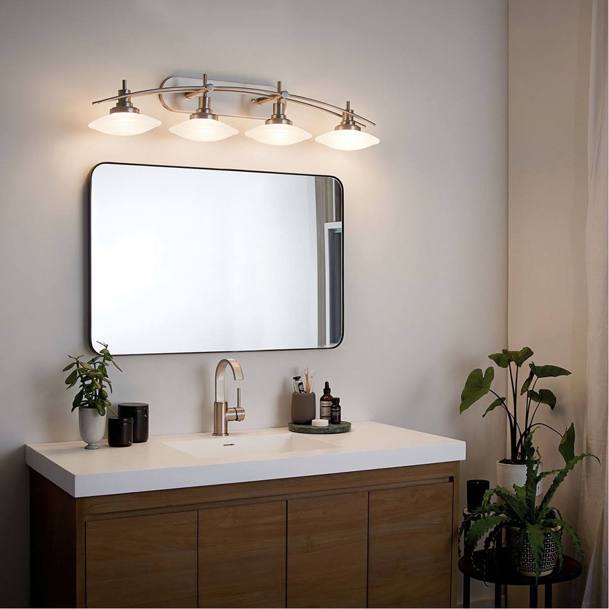 Four Light Chrome Bath T4446