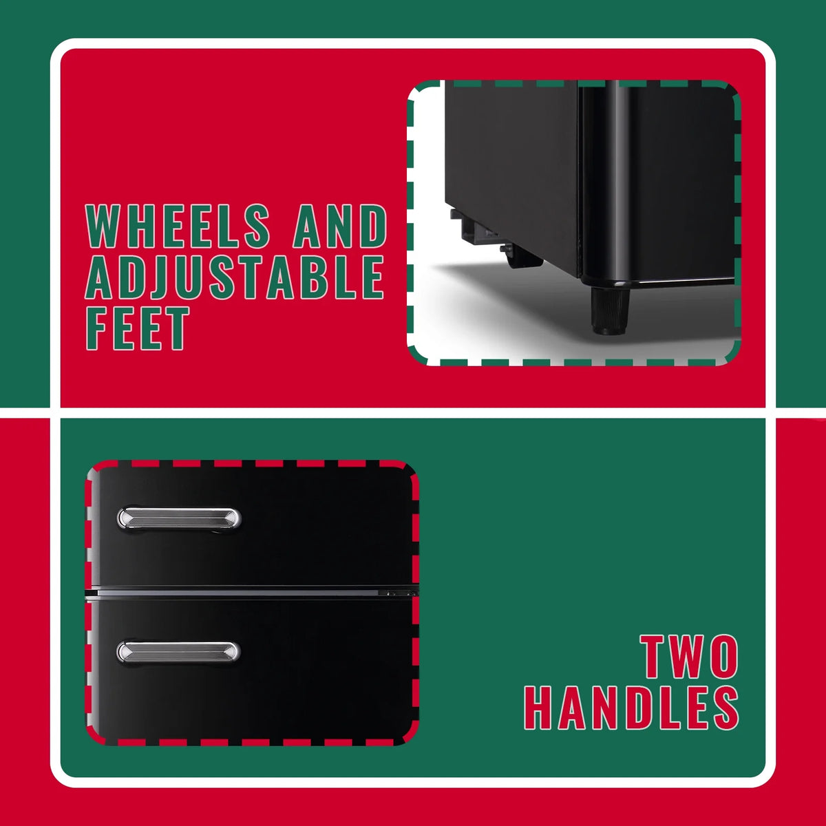 3.5 Cu.ft Dual Door Small Refrigerator with Freezer W55631