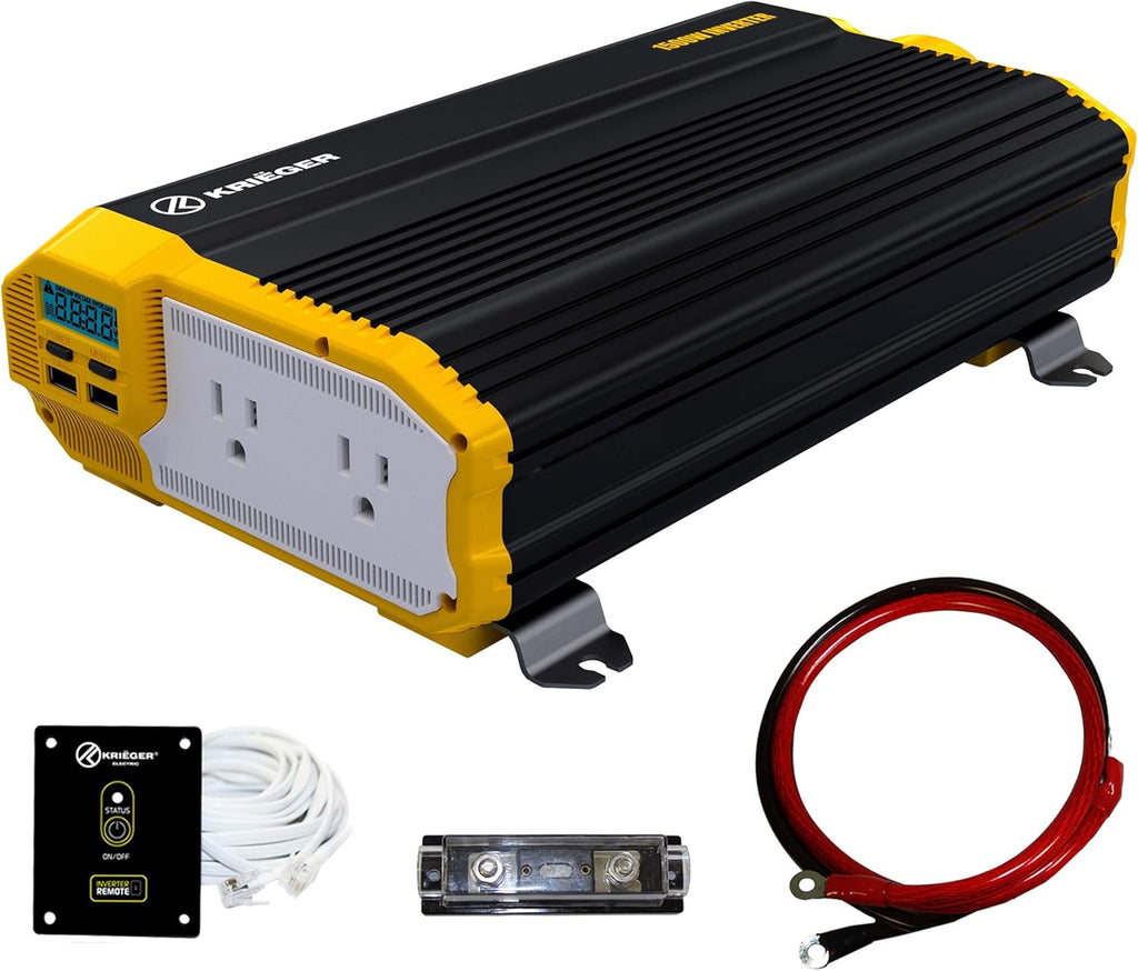 1500 Watts 12V to 110V Modified Sine Wave Power Inverter M325643