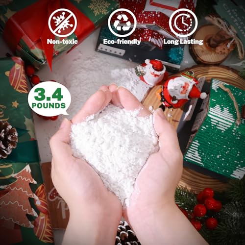 Self Adhesive Fake Snow Flocking Powder 3.4 Pounds W3909