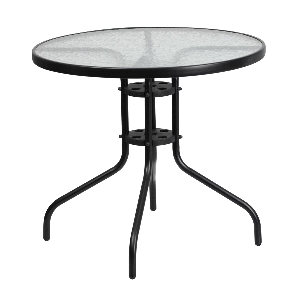 5 Piece Outdoor Patio Dining Set with 4 Brown Stack Chairs Z949649