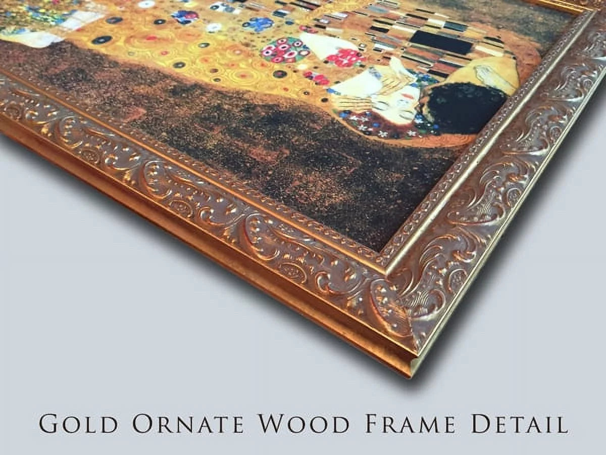 Gold Ornate Wood Framed Canvas Art 24x18 N614
