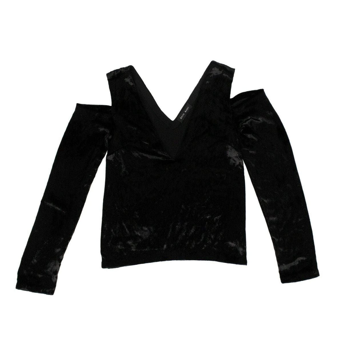 Black Velvet Cold Shoulder Shirt M55478