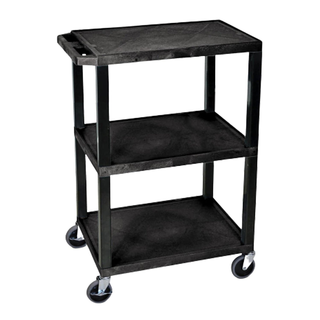 3 Shelves Utility Cart Black O25996