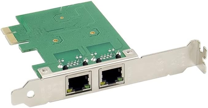 Dual Port Gigabit Ethernet PCIe Network Card Pack of 2 B68080