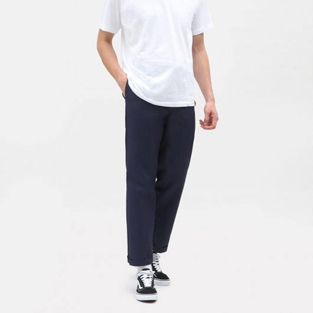 Navy Blue Slim Straight Work Pant C328