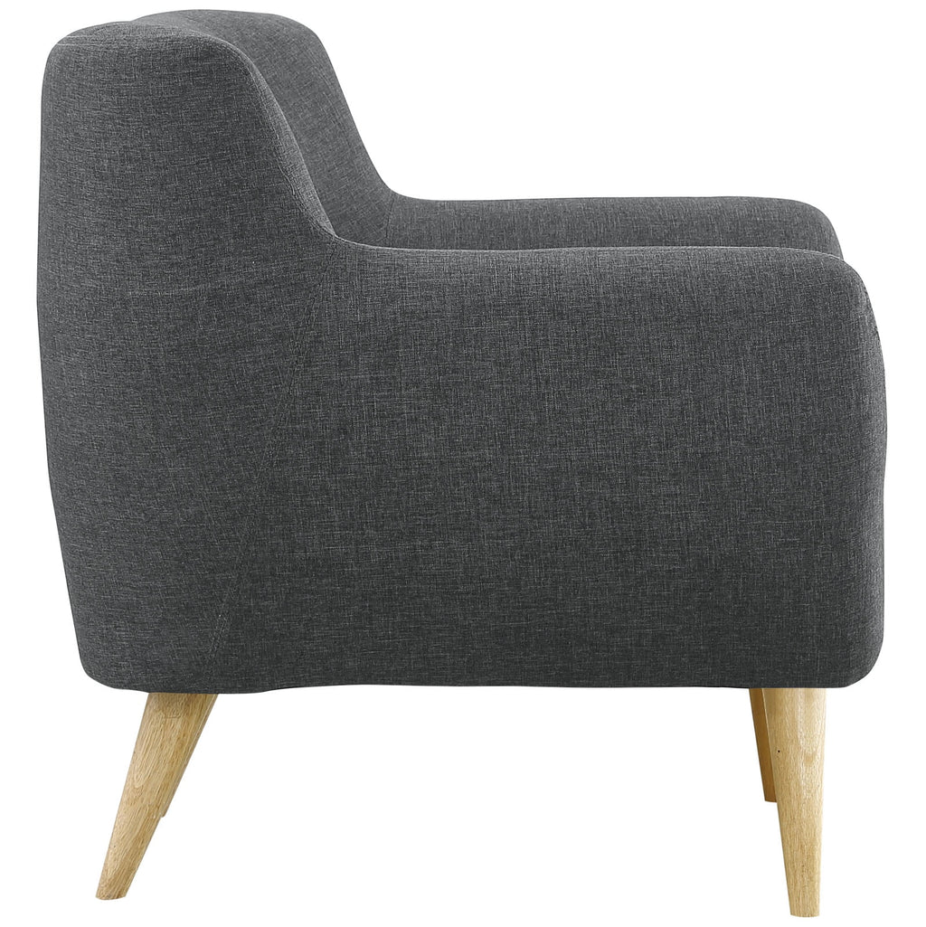 Grey Fabric Plywood Two PCS Living Room Set T15261