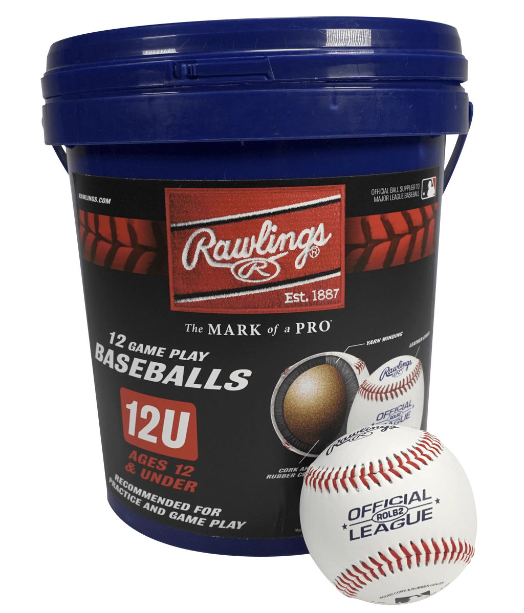 Youth Practice Baseball Bucket, 12 Count Z271