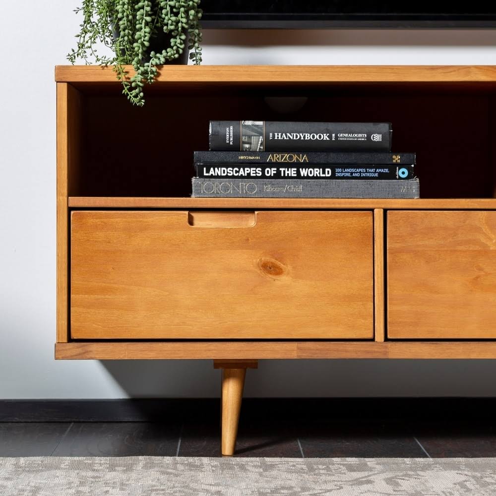 Walnut 3-Drawer TV Console T848